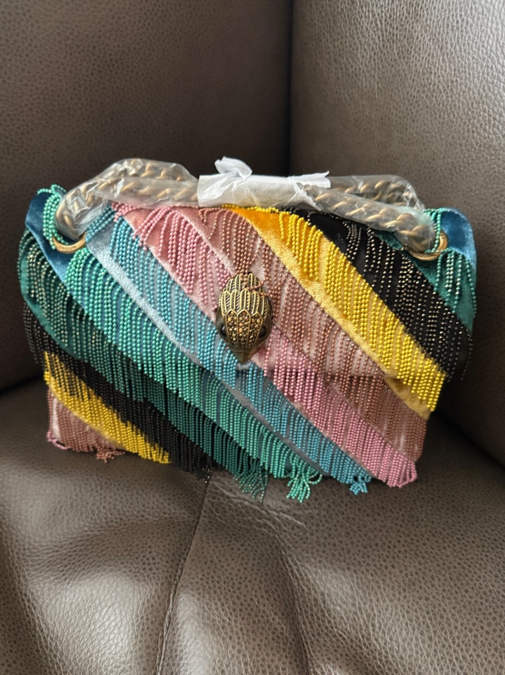 Kurt Geiger Mini Fringe Kensington Bag